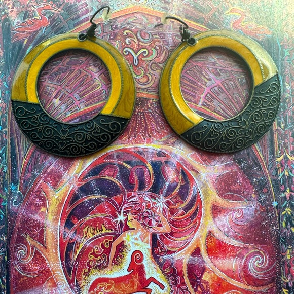 “Ring Of Fire” Aries-Inspired Earrings - Picture 2 of 4